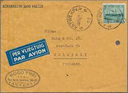1943/47, 18 commercial letters sent to Finland, mostly by airmail, ...