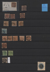 1851/1952, interesting collection/accumulation in three stockbooks ...
