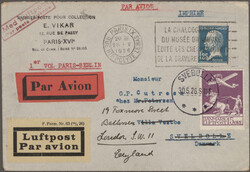 1925/34, kleine Partie von 6 interessanten Luftpostbelegen, dabei ...