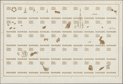 1960, JUL stamps, nine different imperforate progressive proof sheets ...