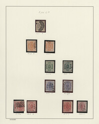 1866/1910 (ca.), fine used collection on album pages, comprisign a ...