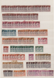 1921/2008, accumulation of more than 1.200 stamps, well filled ...