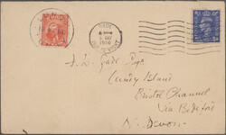 1938/1954, assortment of 29 covers, thereof 13 combination frankings ...