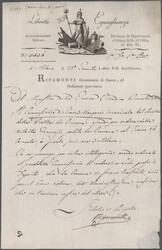 1797/1805 Cisalpine Republic: Six illustrated documents including one ...