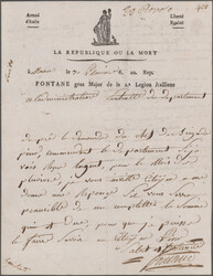 1797/1805 Cisalpine Republic: Six illustrated documents including one ...