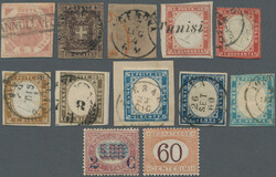 1850's-1950's: About 80 stamps from various Italian States and Italy, ...