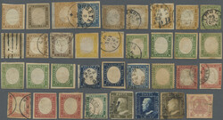 1852-60 (c.): Group of 54 stamps from various Italian states, ...