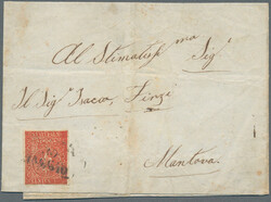 1853/1863, lot of three letters with single frankings: Papal state ...