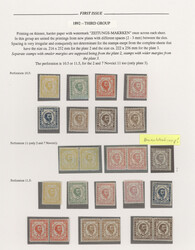 1890/1893, Prince Nikola, 3rd printing, specialised mint and used ...