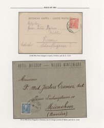 1903/1904, Prince Nikola Crown currency, assortment of six ...