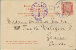 1906/1907, Constitution overprints, collection of nine covers/cards, ...