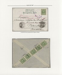 1907/1911, assortment of seven covers/cards bearing frankings of ...