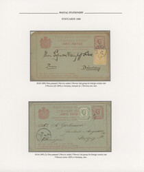 1890/1913, collection of 37 used postal cards incl. several uprated, ...