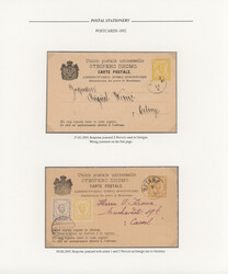 1890/1913, collection of 37 used postal cards incl. several uprated, ...