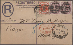 1894/1895, Incoming mail, lot of six stationeries to Cettinje, all ...