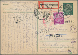 1938/1944, Partie von 27 Briefen und Karten, dabei Mischfrankaturen, ...