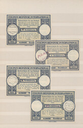 1939/1944, Sammlung von 29 Internationalen Antwortscheinen, oft mit ...