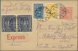 1873/1950 (ca.), Partie von ca. 360 gebrauchten und ungebrauchten ...