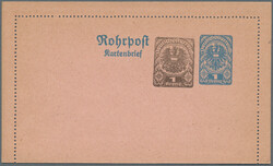 1875/1922, Rohrpost, Lot von 15 ungebrauchten und gebrauchten ...