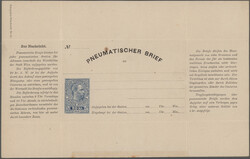 1875/1922, ROHRPOST-GANZSACHEN, Sammlung von 43 ungebrauchten und ...