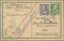 1880/1920 (ca.), ROHRPOST-GANZSACHEN, Partie von 60 gebrauchten und ...