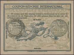 1913/2018, Sammlung von 44 Internationalen Antwortscheinen ab Nr. 1. ...
