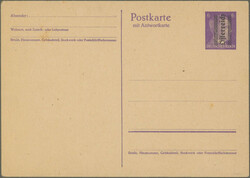 1945, Grazer Aufdruck, sechs verschiedene ungebrauchte Ganzsachen: ...