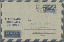 1952/1989, Sammlung von ca. 78 Luftpostfaltbriefen, meist ...