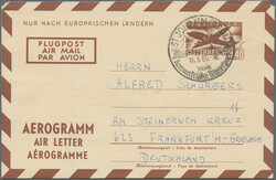1952/1989, Sammlung von ca. 78 Luftpostfaltbriefen, meist ...