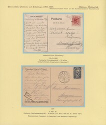 1908/1990, KLEINWALSERTAL, Sammlung von ca. 42 Belege, teils auf ...