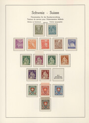 1884/2006 (ca.), gute Sammlung Schweiz "Back of the book" in drei ...