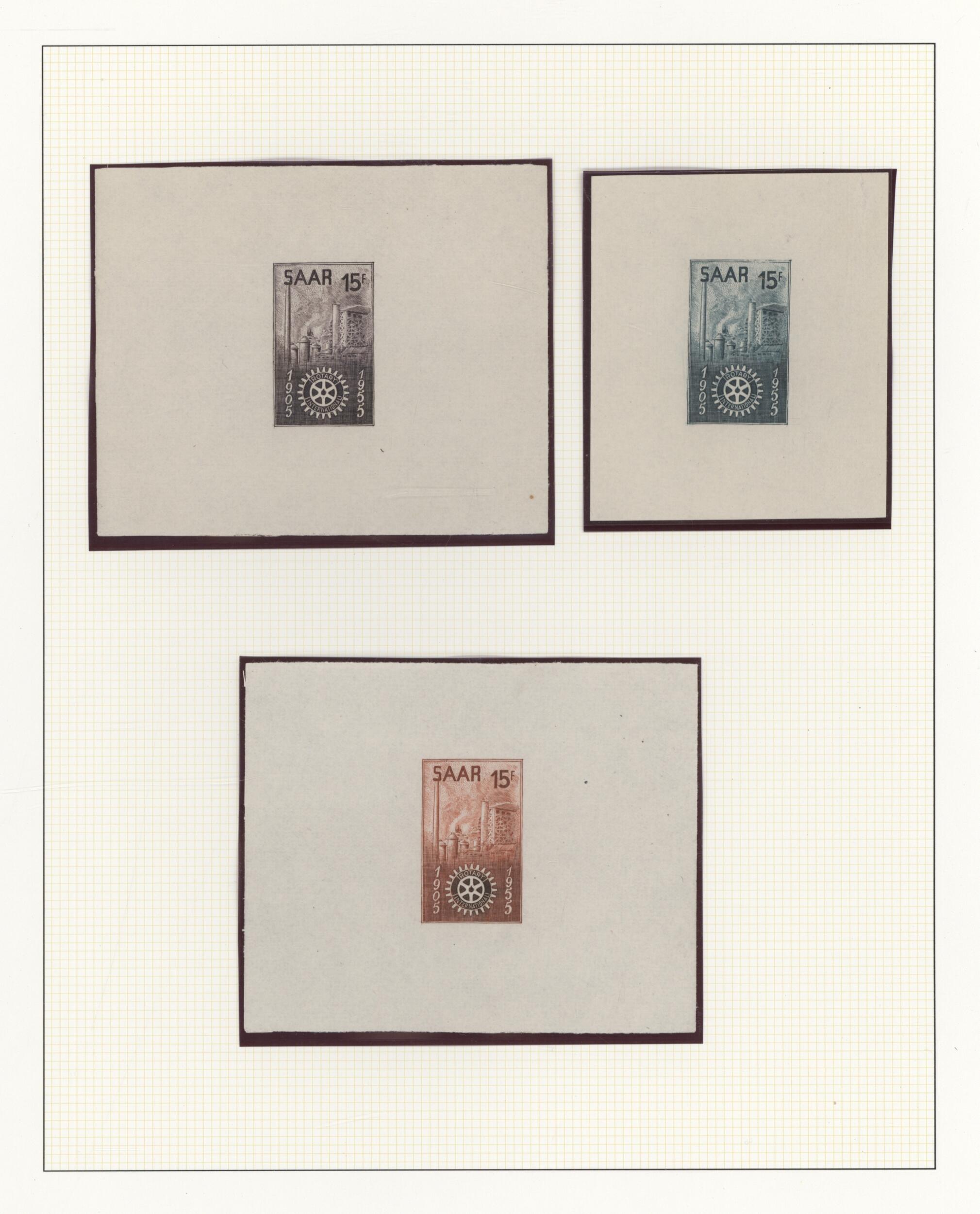 1955, SAAR "50th ANNIVERSARY OF ROTARY INTERNATIONAL", The Cheltenham ...