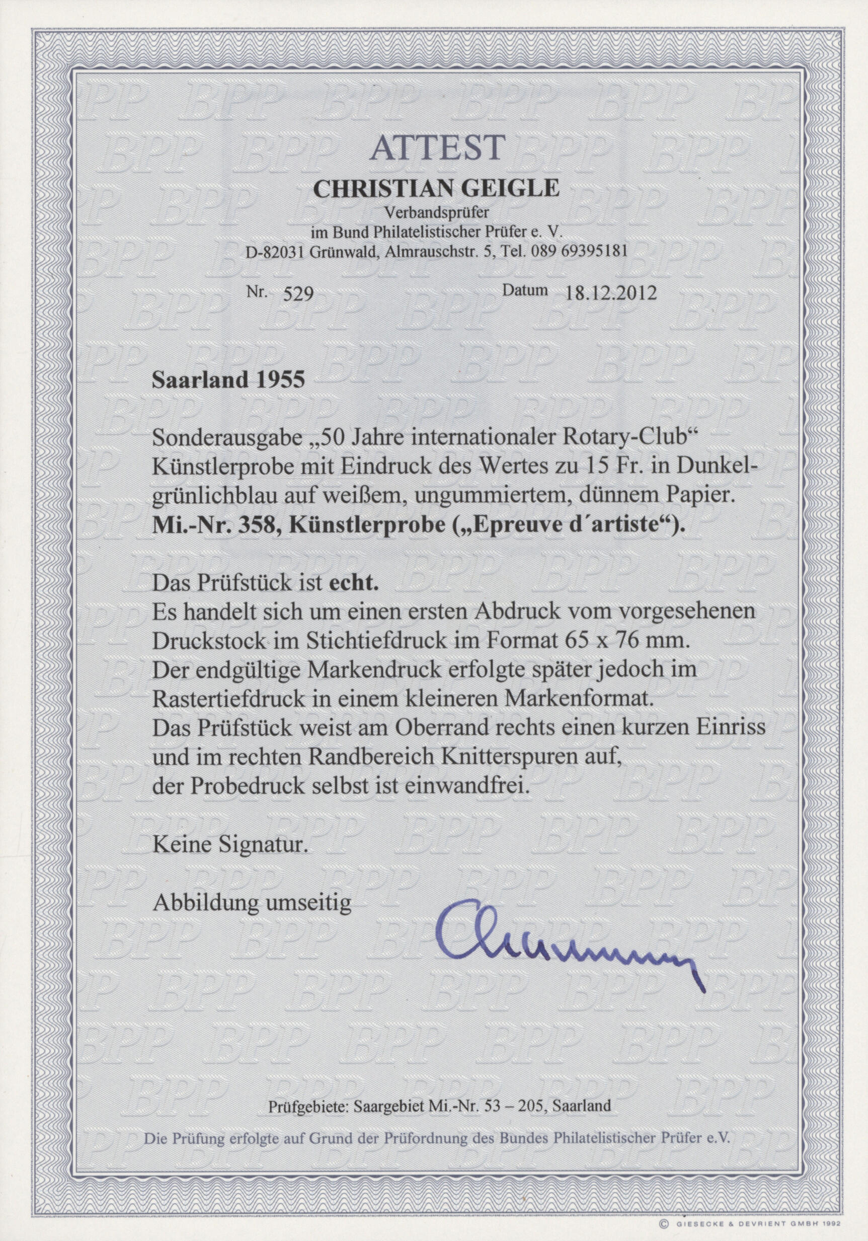 Image 1 for lot number 7802 for Christoph Gärtner 64th Auction