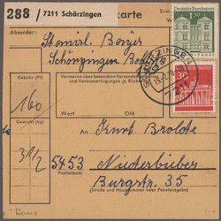 Tuttlingen-Rottweil: 1953/1980, Tuttlingen-Rottweil (alte Plz 72xx), ...