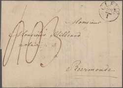 1816/1865 (ca.), Lot von 25 markenlosen Briefen aus Preußen, Sachsen ...