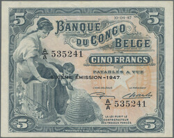 5 Francs 10.4.1947, P. 13 Ad, XF+