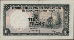 10, 20, 50, 100, 500, 1000 Francs 1955 - 1958, P. 30 - 35, VF or ...