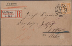 1877/1902, Freimarken "Ziffer", Partie von 21 Briefen und Karten, ...