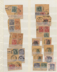 1880/1902, saubere Partie von ca. 227 Marken Dt.Reich Pfennig und ...