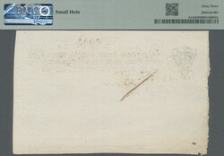 Treasury, 1 Rigsdaler 1713, remainder, PMG 63, Small Hole, 3rd group ...