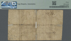 Treasury, 1 Mark 1713, PMG 15 NET, Tape Repairs, Annotations, 4th ...