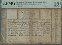 Exchange & Mortgage Bank, 50 Rigsdaler Courant 1794, PMG 15 NET, ...