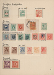 1886/1899, ungebrauchte und gestempelte Sammlung von Altona bis Zeitz ...