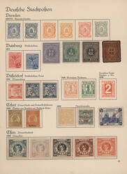 1886/1899, ungebrauchte und gestempelte Sammlung von Altona bis Zeitz ...