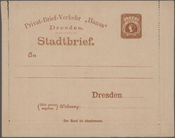 DRESDEN HANSA: 1889/1899 (ca.), Partie von 28 gebrauchten und ...