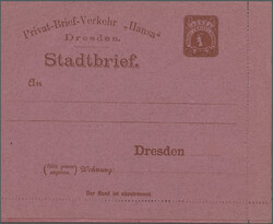 DRESDEN HANSA: 1889/1899 (ca.), Partie von 28 gebrauchten und ...