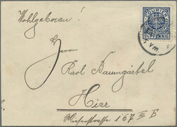 NÜRNBERG: 1895/1900, Lot von elf Belegen, meist gebrauchte ...