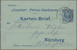 NÜRNBERG: 1895/1900, Lot von elf Belegen, meist gebrauchte ...