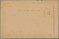 WITTENBERG: 1896, Partie von acht ungebrauchten Ganzsachen mit sechs ...