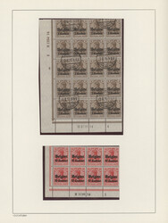 1914/1918, saubere Sammlung von nur Spezialitäten auf Albenblättern ...